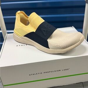 APL women yellow and Navy Slip-On Sneakers